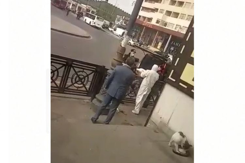 DİN küçədə ölən şəxsin görüntülərinə aydınlıq gətirdi