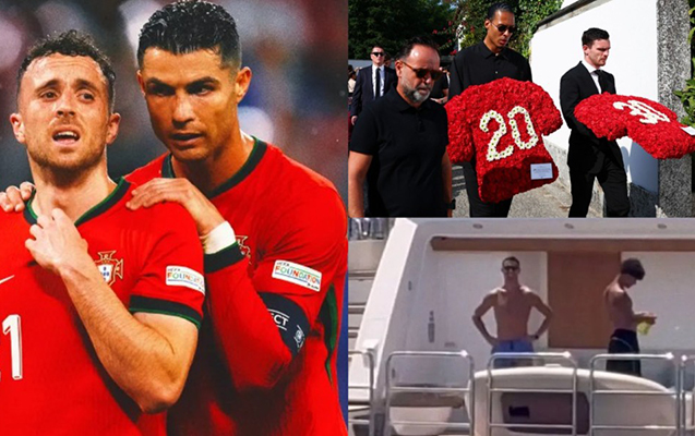 Hamı dəfndə idi, Ronaldo tətildə... - Fotolar