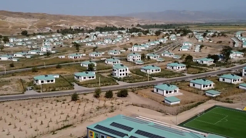 Zəngilan şəhərində ilk yaşayış binası və məktəbin təməli qoyuldu