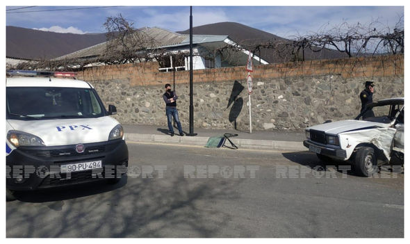 Şəkidə avtomobillər toqquşub, xəsarət alan var - FOTO 