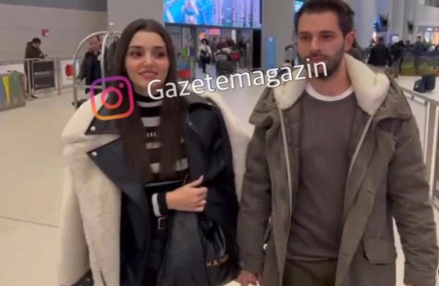 Hande Erçel yeni sevgilisi ilə əl-ələ görüntüləndi - FOTO