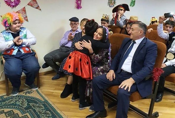 Leyla Əliyeva internat məktəbində - FOTO 