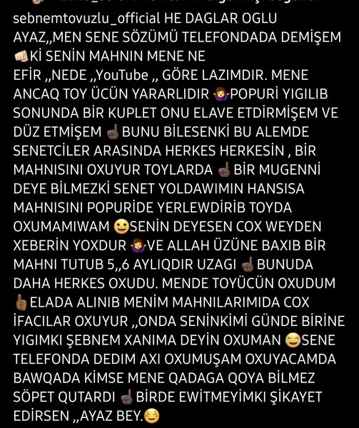 Dağlar oğlu' uğrunda mübarizəyə Şəbnəm Tovuzlu da qoşuldu: 'Sənin minnətin olsun ki