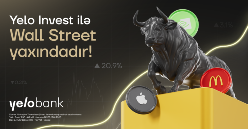Yelo Invest ilə ABŞ birjalarına rahat çıxış əldə et