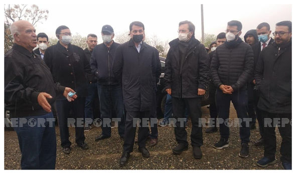 Türk Şurasının yüksək vəzifəli rəsmiləri Ağdam Cümə məscidinə baxıblar – YENİLƏNİB + FOTO