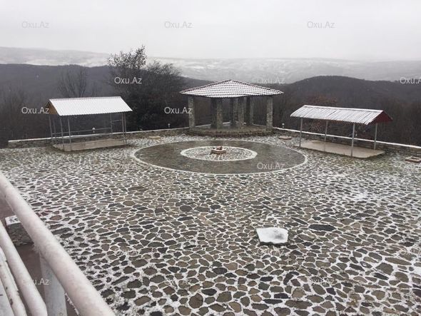 Şamaxıya qar yağdı - FOTO