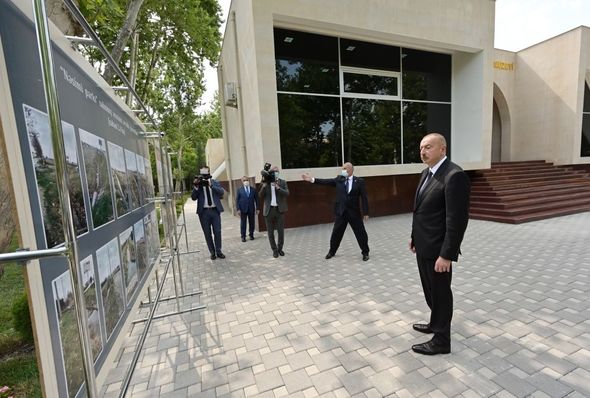 İlham Əliyev Mingəçevirdə Dövlət Rəmzləri Muzeyinin açılışında iştirak etdi - FOTO/VİDEO + YENİLƏNİB