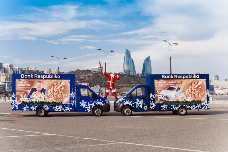 Şaxta Baba da Bank Respublika-dan hədiyyə qazanmağa tələsir - FOTOLAR