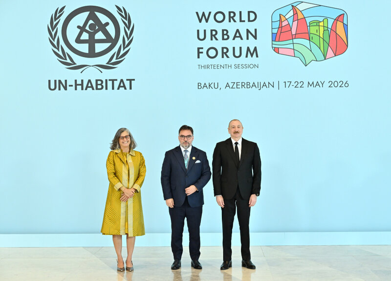 Prezident WUF13-də çıxış edir - Canlı - Fotolar