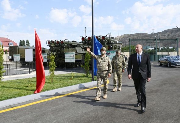 Prezident "N" saylı hərbi hissənin açılışında - YENİLƏNİB + FOTO