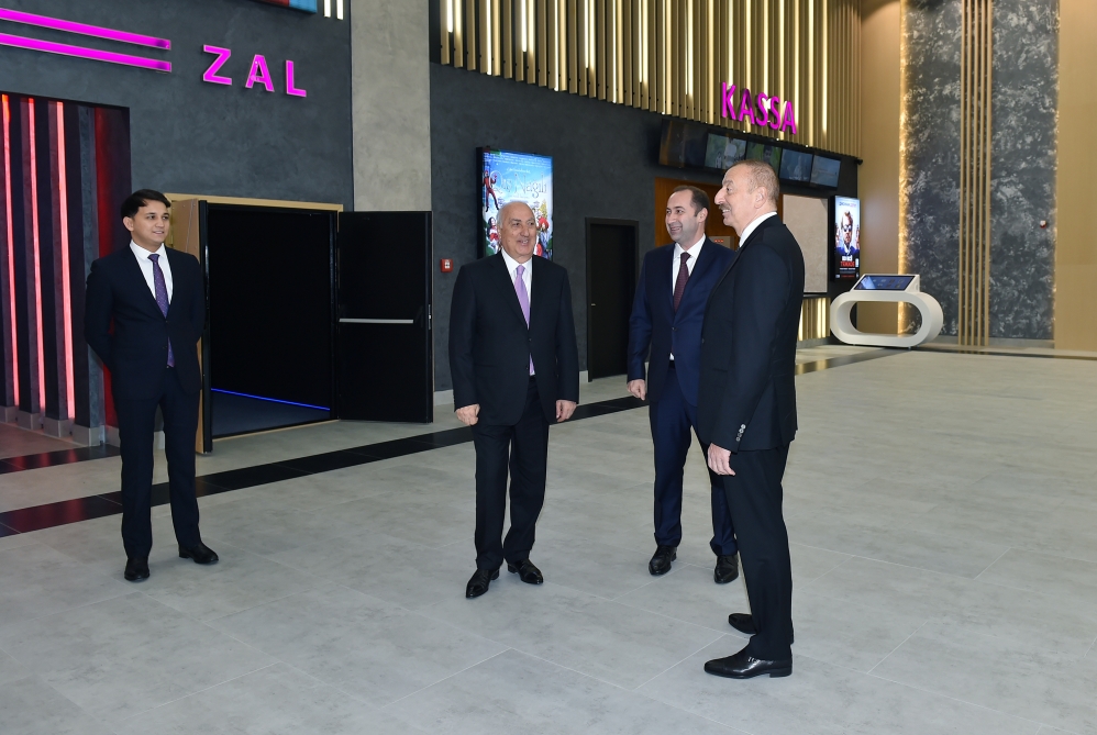 İlham Əliyev Sumqayıtda "CinemaPlus"un açılışında - YENİLƏNİB + FOTO/VİDEO