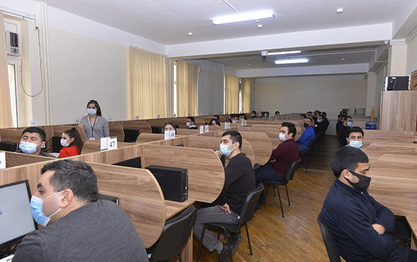 Prokurorluq orqanlarında işə qəbulla bağlı test imtahanı keçirilib – FOTO