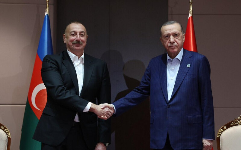 İlham Əliyev Səmərqənddə Ərdoğanla görüşdü