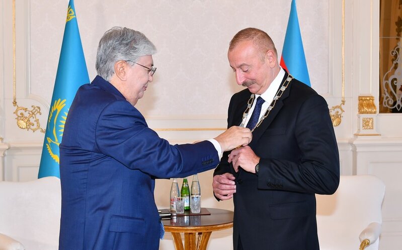 İlham Əliyev Qazaxıstanın 