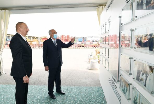Prezident Hacıqabulda aqroparkın açılışında iştirak etdi - FOTO/VİDEO