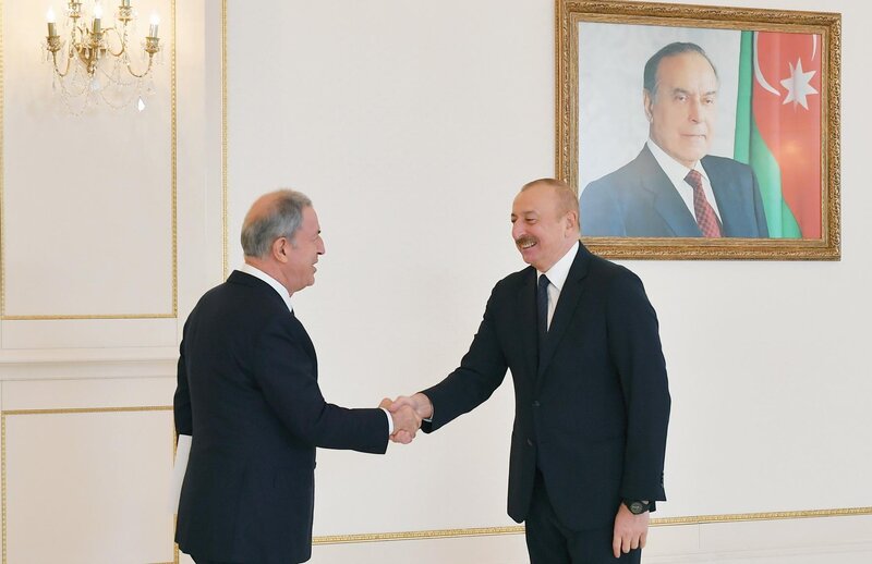 İlham Əliyev Hulusi Akarı qəbul etdi - FOTOLAR