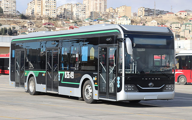 Bakıda daha bir marşrut xətti üzrə elektrobuslar fəaliyyətə başladı