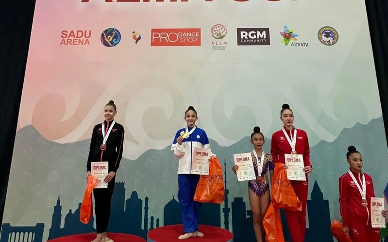 Azərbaycan gimnastları Qazaxıstanda üç qızıl medal qazandılar