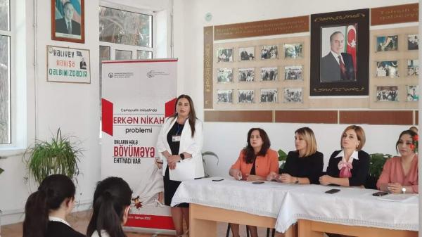 Cəmiyyətin inkişafında erkən nikah problemi' layihəsinin ilk tədbiri baş tutdu - FOTO