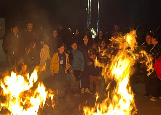 Xankəndi, Xocalı və Ağdərədə bayram tonqalları qalanıb - FOTOLAR