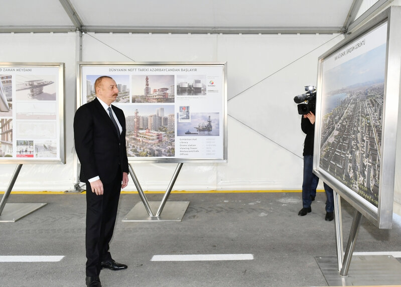 Prezident Ağ Şəhərdə görülən işlərlə tanış oldu - FOTOLAR