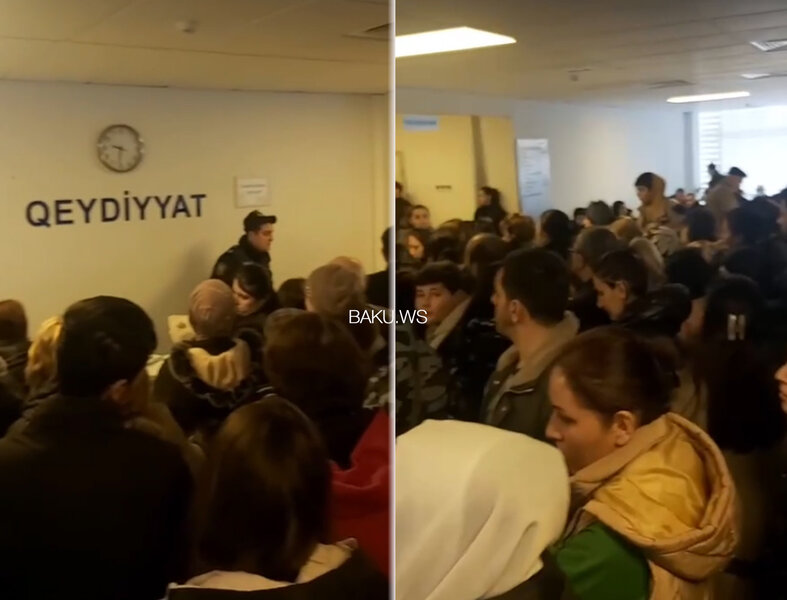 İnsan izdihamı yaşanan xəstəxana ilə bağlı TƏBİB-dən AÇIQLAMA