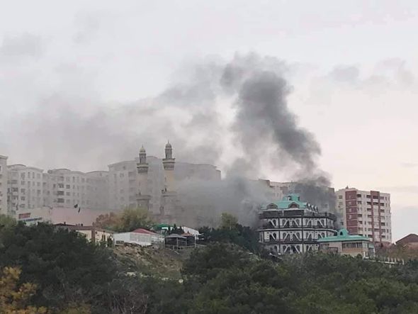 Bakıda yeni tikilən obyektdəki yanğın söndürüldü - YENİLƏNİB + FOTO/VİDEO