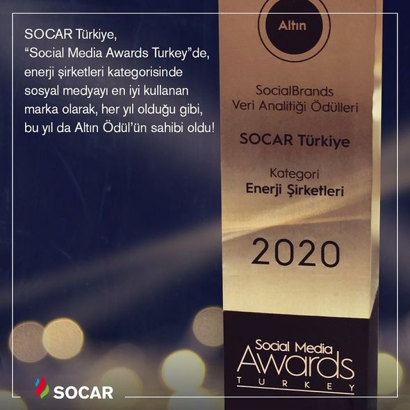 SOCAR Türkiyə qızıl mükafata layiq görülüb - FOTO