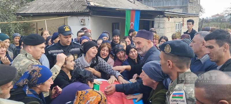 Şəhid Vüsal Orucov Qusarda dəfn edildi