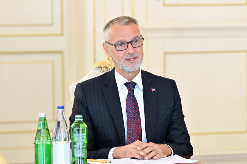 İlham Əliyev Slovakiya Milli Şurasının sədrini qəbul etdi - FOTOLAR