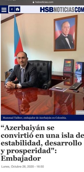 Kolumbiya qəzetləri Ermənistanın ölkəmizə qarşı terror siyasəti barədə yazdı - FOTO
