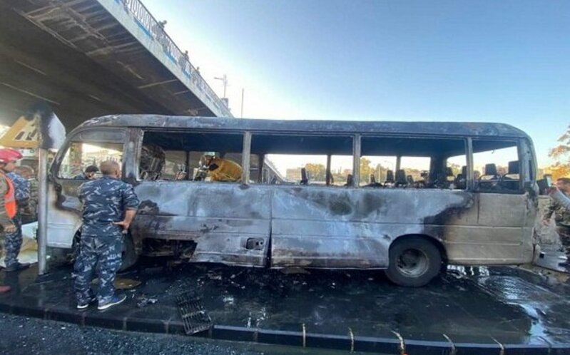 Suriyada orduya məxsus avtobusda partlayış törədildi - 18 hərbçi öldü