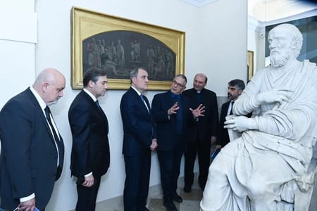 Ceyhun Bayramov Vatikan Apostol Kitabxanasında olub - FOTOLAR