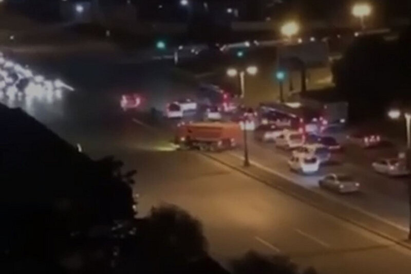Polisin əmrinə tabe olmayan "Kamaz" sürücülərə belə təhlükə törətdi-VİDEO