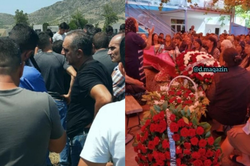 İbrahim Borçalının oğlu dəfn edilib - FOTO