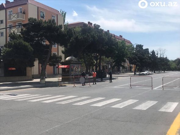 Sumqayıtda sərt karantin rejiminin ilk günü - FOTO/VİDEO