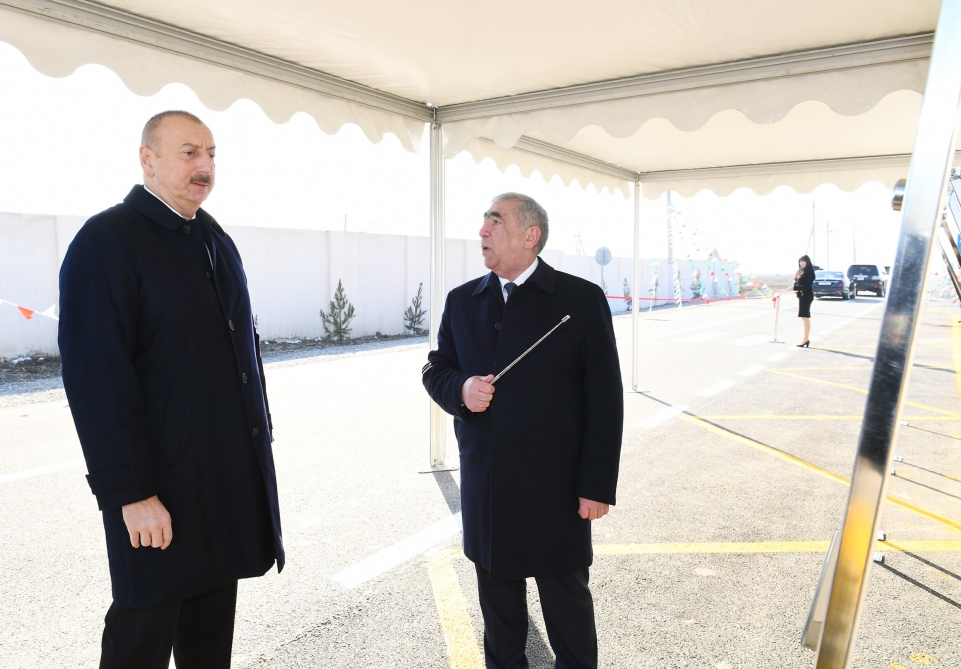 Prezident Pirili-Muradxan-Sor-Sor avtomobil yolunun açılışında - YENİLƏNİB+FOTO