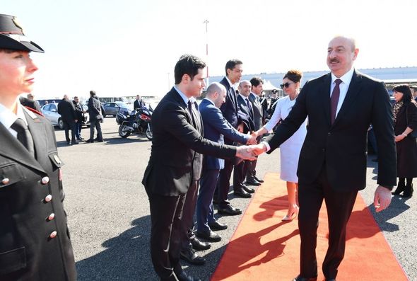 Prezident İlham Əliyevin İtaliyaya dövlət səfəri başa çatıb - FOTO