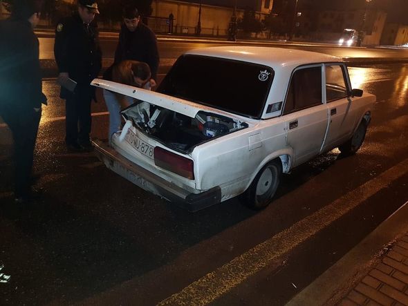 Bakıda 2 avtomobil toqquşub, yolda tıxac yaranıb - VİDEO/FOTO