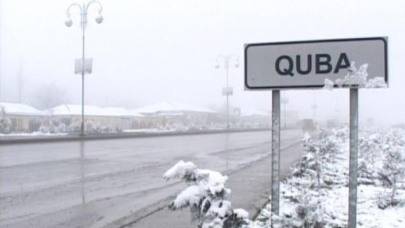 Qubanın kəndlərinə 14 sm qar yağdı, temperatur kəskin düşdü 