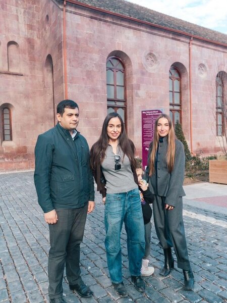 Əliyevalar Müqəddəs İohann lüteran kilsəsində - FOTOLAR