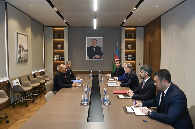 Ceyhun Bayramov Hindistanın yeni səfirini qəbul edib - FOTOLAR