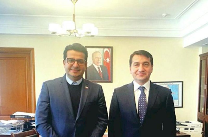 Hikmət Hacıyev İran səfirini qəbul etdi