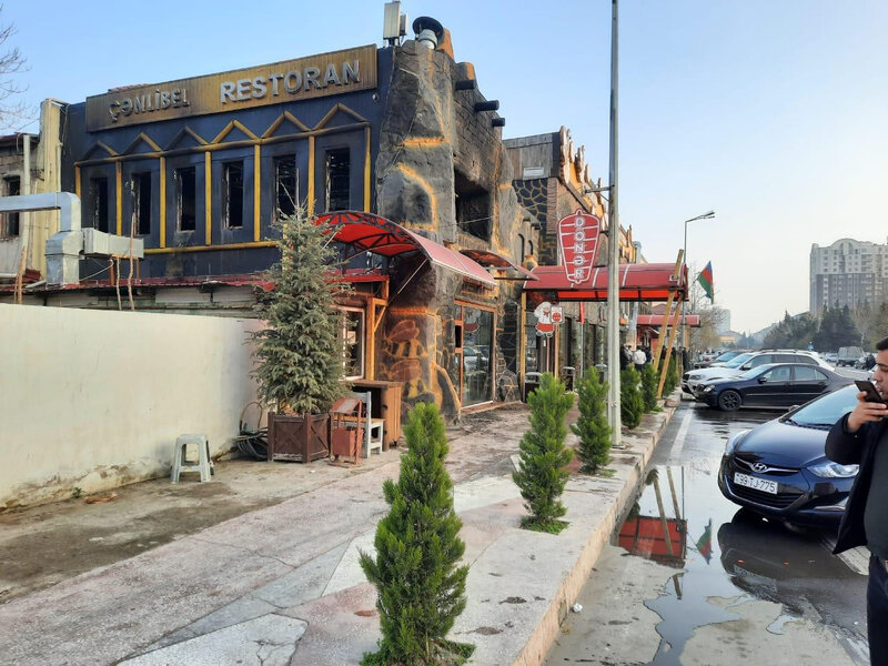 "50 qəpik" restoranında baş verən yanğın söndürülüb