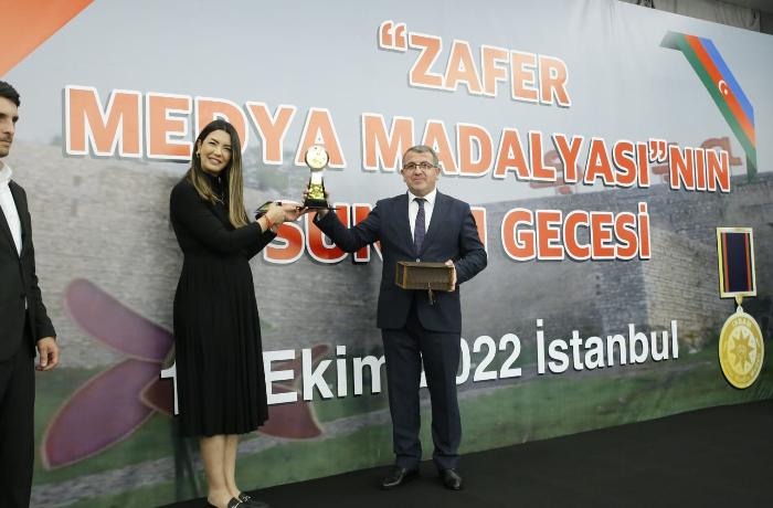 İstanbulda Zəfər Media medallarının təqdimatı keçirilib — FOTOLAR