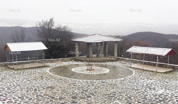 Şamaxıya qar yağdı - FOTO