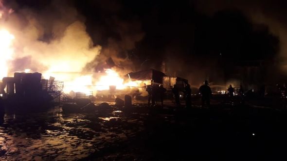 FHN "Sobsan" boya fabrikindəki yanğının görüntülərini yayımladı - YENİLƏNİB+FOTO/VİDEO