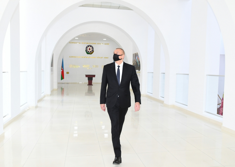 İlham Əliyev Mingəçevirdə Dövlət Rəmzləri Muzeyinin açılışında iştirak etdi - FOTO/VİDEO + YENİLƏNİB