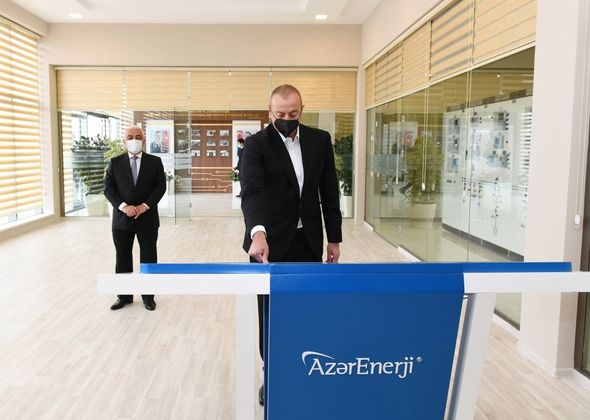 İlham Əliyev yarımstansiyaların açılışında - FOTO