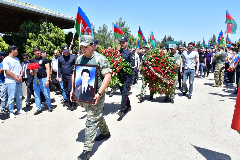 Birinci Qarabağ Müharibəsi şəhidləri Nazim Şirinov və İsmayıl Xəlilov dəfn ediliblər - FOTOLAR